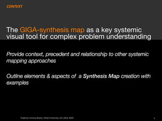 Jeremy Bowes and Peter Jones: Synthesis Maps as Design Constructs | PPT