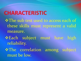 Diagnostic test | PPTX