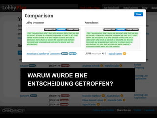 WARUM WURDE EINE
ENTSCHEIDUNG GETROFFEN?
 