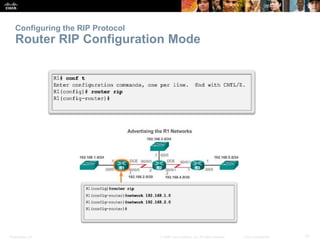 Presentation_ID 10© 2008 Cisco Systems, Inc. All rights reserved. Cisco Confidential
Configuring the RIP Protocol
Router R...