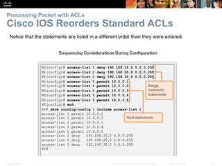 Presentation_ID 50© 2008 Cisco Systems, Inc. All rights reserved. Cisco Confidential
Processing Packet with ACLs
Cisco IOS...