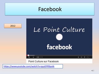 Facebook
21
https://www.youtube.com/watch?v=qyyGFR9potk
2012
 