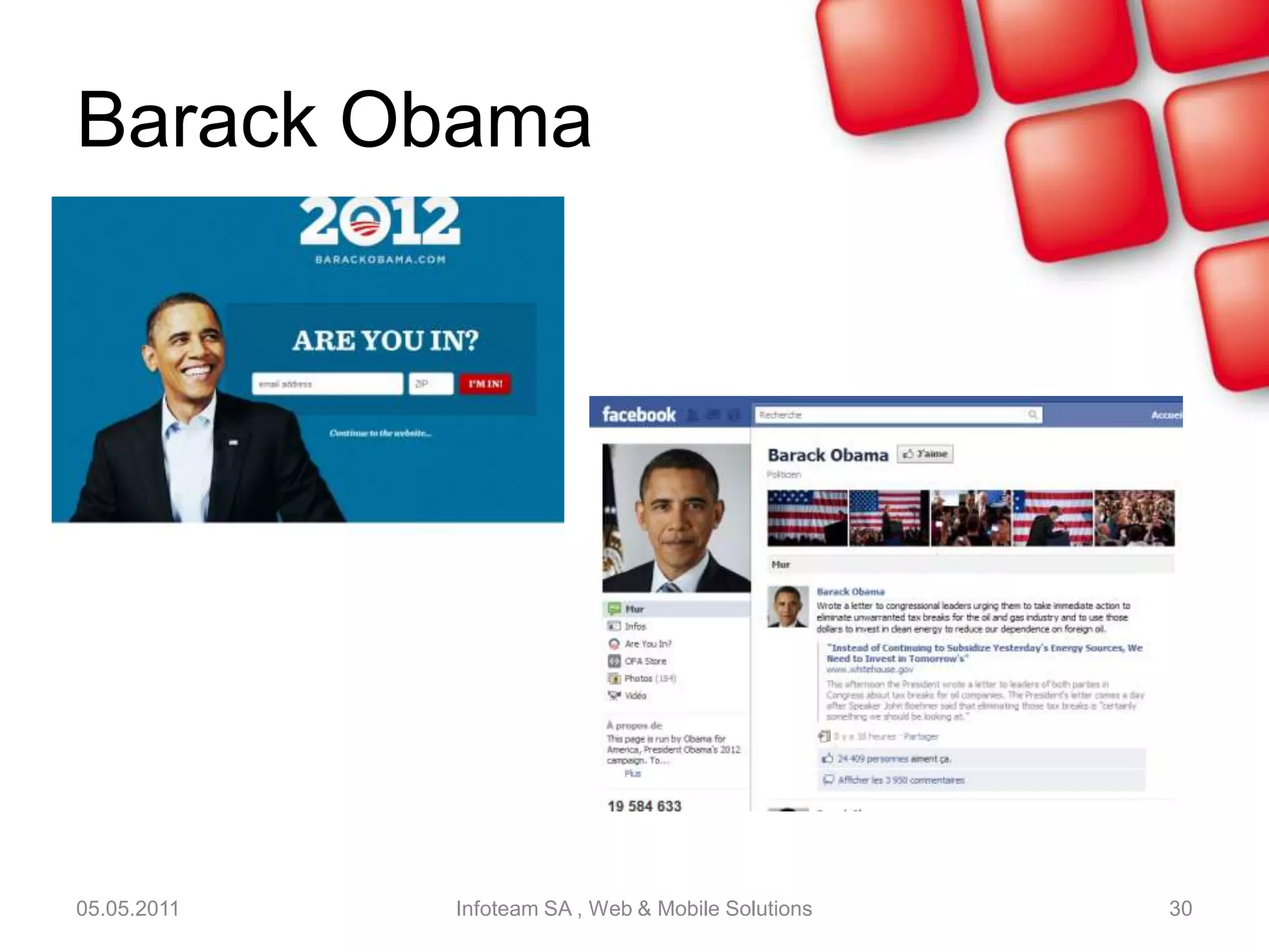 StivostinAlias Nicolas CatardUtilisation des réseaux sociaux YouTube, LinkedIn pour le recrutement05.05.2011Infoteam SA , Web & Mobile Solutions28