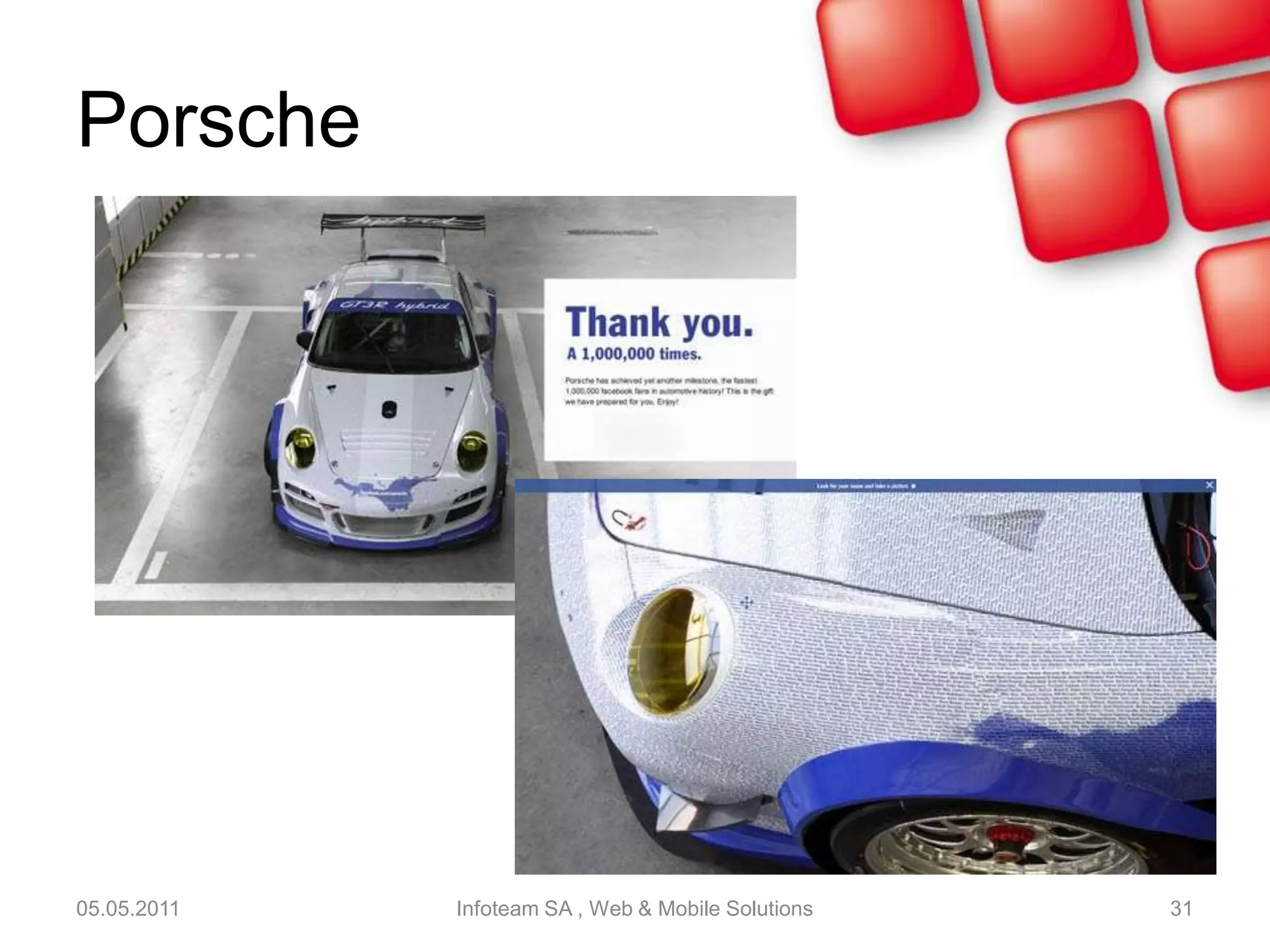 Swatch05.05.2011Infoteam SA , Web & Mobile Solutions294250 abonnés Twitter