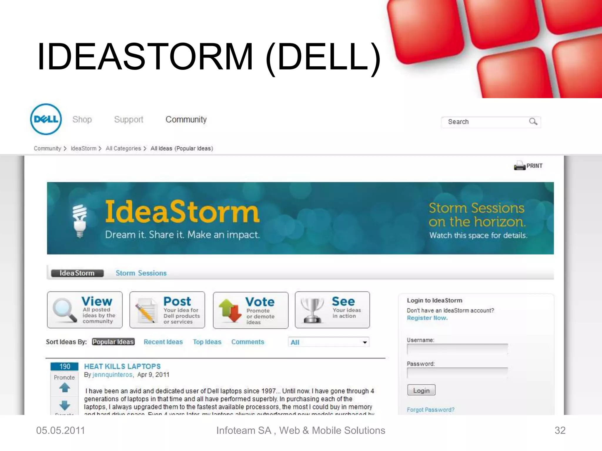 Barack Obama05.05.2011Infoteam SA , Web & Mobile Solutions30