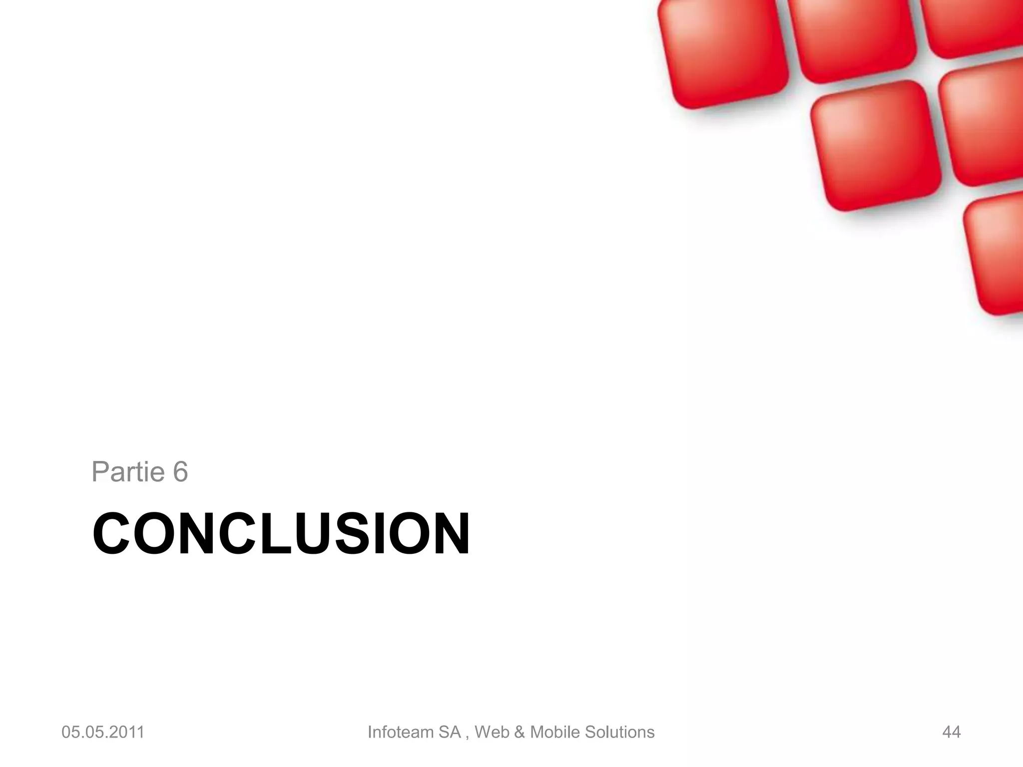 LinkedIn3/305.05.2011Infoteam SA , Web & Mobile Solutions42MarketingProfessionnel