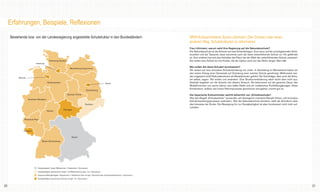 RSE_Brosch_prod_Neuauflage:GYM_Mantel_V1                14.08.2012           9:40 Uhr          Seite 20




       Erfahrungen, Beispiele, Reflexionen
       Bestehende bzw. von der Landesregierung angestrebte Schulstruktur in den Bundesländern                                                            NRW-Kultusministerin Sylvia Löhrmann (Die Grünen) über einen
                                                                                                                                                         anderen Weg, Schulstrukturen zu reformieren
                                                                                                                                                         Frau Löhrmann, warum setzt Ihre Regierung auf die Sekundarschule?
                                                                                                                                                         Die Sekundarschule ist die Antwort auf zwei Entwicklungen: Zum einen auf die zurückgehenden Schü-
                                                                                                                                                         lerzahlen und die Tatsache, dass manchmal auch die letzte weiterführende Schule vor Ort gefährdet
                                                                                                                                                         ist. Zum anderen hat sich das Verhalten der Eltern bei der Wahl der weiterführenden Schule verändert:
                                              Schleswig-Holstein                                                                                         Sie wollen eine Schule für ihre Kinder, die die Option auch auf das Abitur länger offen hält.
                              Hamburg
                                                                                                                                                         Wie wollen Sie diese Schulart durchsetzen?
                                                                       Mecklenburg-Vorpommern
                                                                                                                                                         Wir setzen auf eine innovative Schulentwicklung von unten. In Ascheberg im Münsterland haben wir
                                                                                                                                                         den ersten Antrag einer Gemeinde auf Gründung einer solchen Schule genehmigt. Mittlerweile wer-
                                                                                                                                                         den insgesamt zwölf Sekundarschulen als Modellschulen geführt. Die Schulträger, aber auch die Schu-
             Bremen
                                                                                                                                                         len selbst, sagen: Wir wollen uns verändern. Eine Strukturveränderung allein reicht aber nicht aus.
                                            Niedersachsen                                                           Berlin                               Deshalb begleiten wir die Schulen bei diesem Versuch. Sie bekommen auf die gesamte Dauer des
                                                                                                                                                         Modellversuchs von sechs Jahren eine halbe Stelle und ein zusätzliches Fortbildungsbudget. Diese
                                                                                                                                                         Kombination, äußere und innere Reformprozesse gemeinsam anzugehen, kommt gut an.
                                                                                            Brandenburg

                                                                    Sachsen-Anhalt                                                                       Der bayerische Kultusminister spricht beharrlich von „Einheitsschulen“.
                                                                                                                                                         Wer den Begriff „Einheitsschule“ verwendet, will ideologisch motivierte Kämpfe führen, will innovative
                      Nordrhein-Westfalen
                                                                                                                                                         Schulentwicklungsprozesse verhindern. Wer die Sekundarschule blockiert, stellt die Schulform über
                                                                                          Sachsen                                                        das Interesse der Kinder. Die Bewegung hin zur Zweigliedrigkeit ist aber bundesweit nicht mehr auf-
                                                                                                                                                         zuhalten.
                                                               Thüringen
                                            Hessen



                 Rheinland-Pfalz




                 Saarland

                                                                          Bayern
                                     Baden-Württemberg




                                Dreigliedrigkeit: Haupt-/Mittelschule + Realschule + Gymnasium

                                Zweigliedrigkeit: gemeinsame Haupt- und Mittelschule bis Jgst. 10 + Gymnasium
                                Integrierte Mehrgliedrigkeit: Hauptschule + Realschule (teils mit gym. Oberstufe oder Gemeinschaftsschule) + Gymnasium
                                Zweigliedrigkeit: gemeinsame Schule bis Jgst. 13 + Gymnasium



  20                                                                                                                                                                                                                                                              21
 