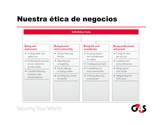 Nuestra ética de negocios
 
