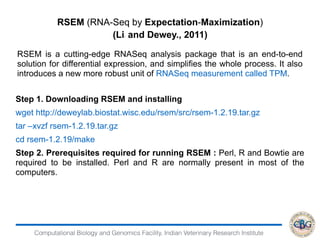 RSEM and DE packages | PDF