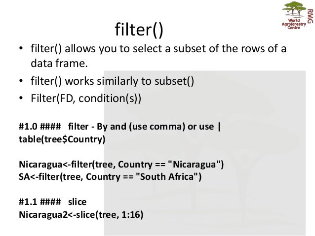 R seminar dplyr package