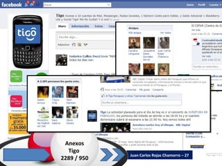 Juan Carlos Rojas Chamorro – 27 Anexos Tigo  2289 / 950 