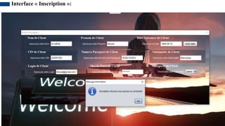 Interface « Inscription »:
 
