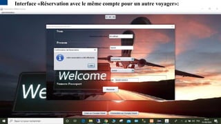 Interface «Réservation avec le même compte pour un autre voyager»:
 