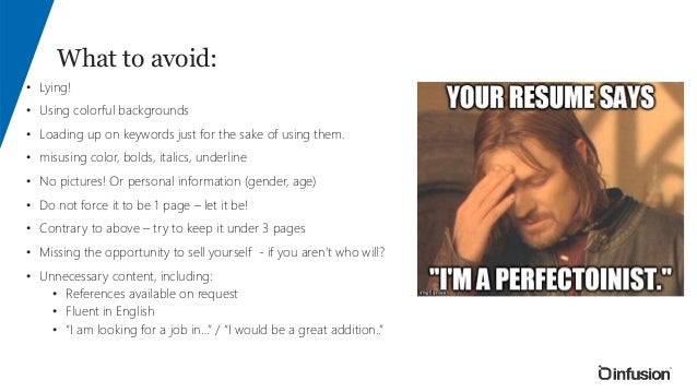 resume tips tricks