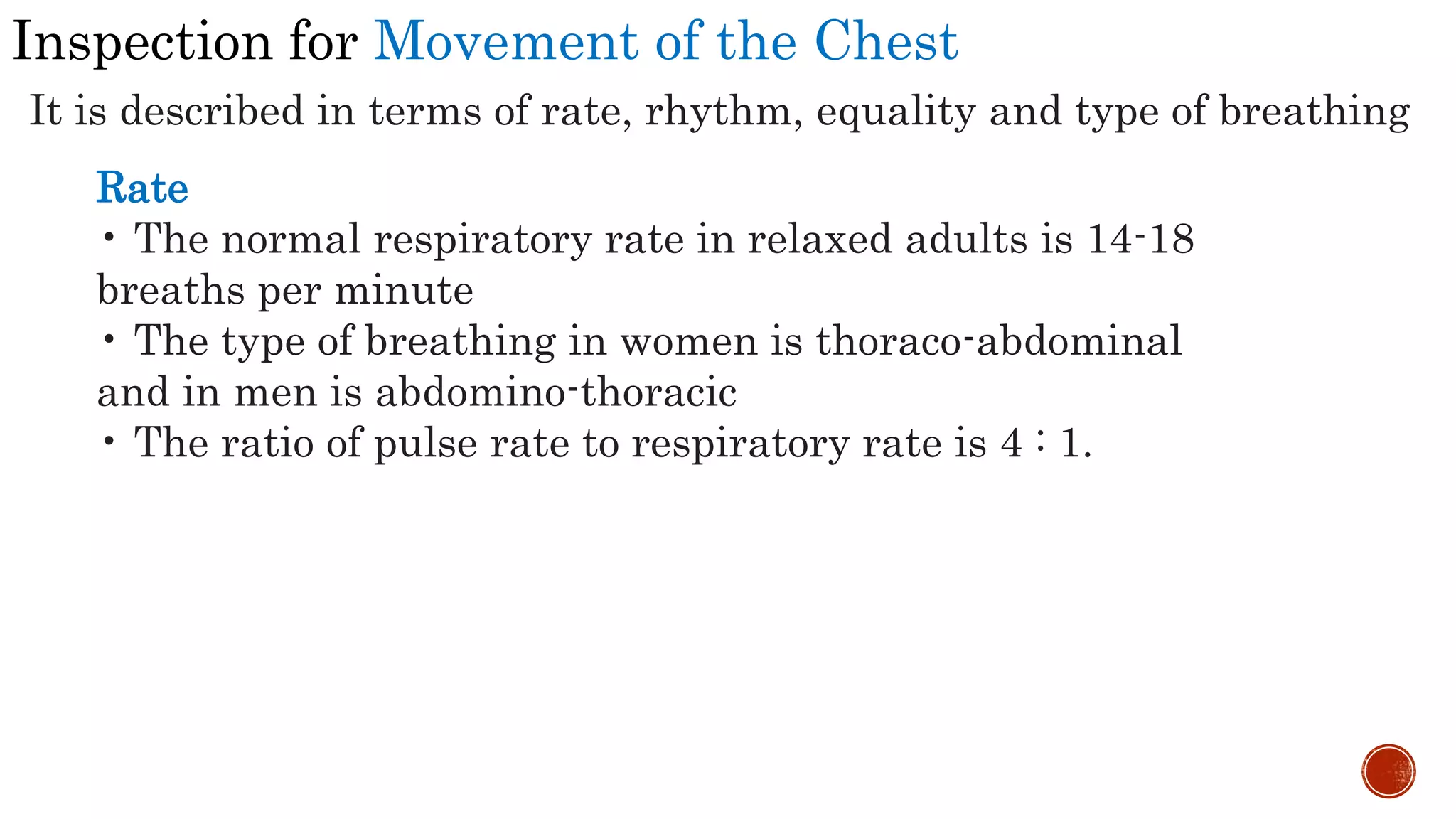 Clinical Examination of RS | PPTX