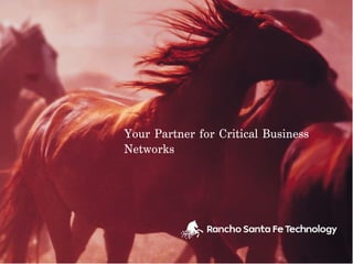 Your Partner for Critical Business
Networks
 