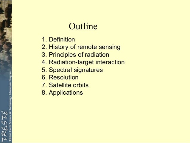 write an essay on history of remote sensing