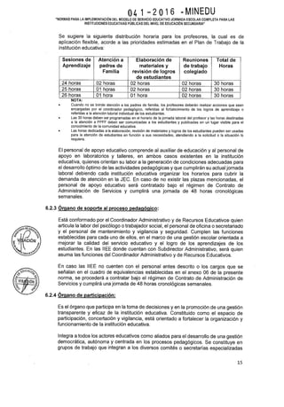 Rsg n 041 2016 minedu implementación de las jec 2016