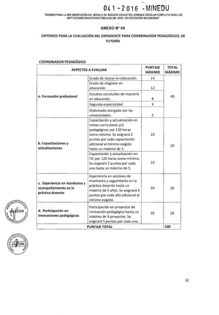Rsg n 041 2016 minedu implementación de las jec 2016
