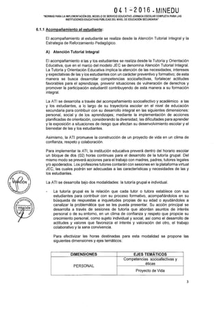 Rsg n 041 2016 minedu implementación de las jec 2016