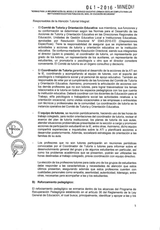 Rsg n 041 2016 minedu implementación de las jec 2016