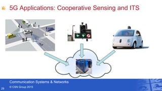 Communication Systems & Networks
© CSN Group 2015
5G Applications: Cooperative Sensing and ITS
29
 