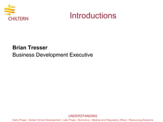 Introductions Brian Tresser Business Development Executive 