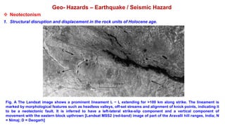 Neotectonic Movement gis in natural disaster management geo hazards | PDF