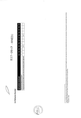 Rsg n° 037 2017-MINEDU