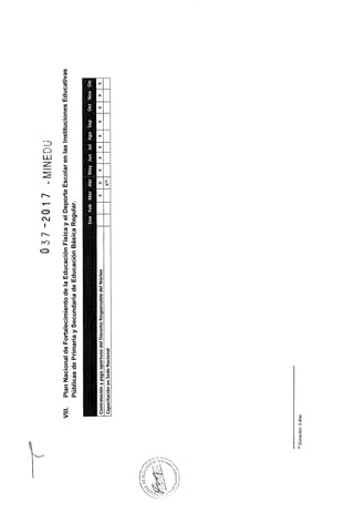 Rsg n° 037 2017-MINEDU