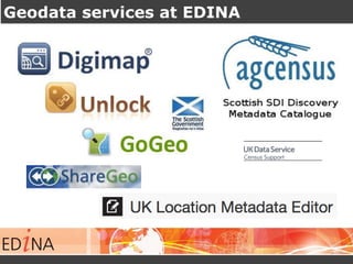 Geodata services at EDINA 
 