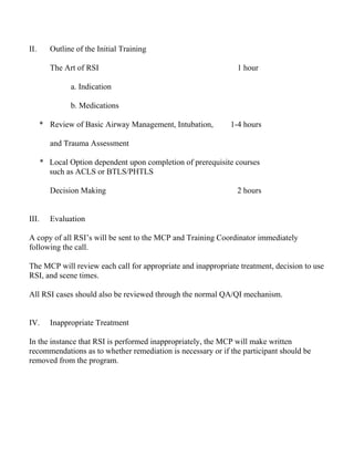 Rapid Sequence Intubation (RSI) | PDF
