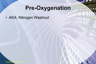 Pre-Oxygenation AKA: Nitrogen Washout Copyright  © 2007 ENA 