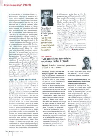Réseau social interne : fausse bonne idée ? Brief magazine - novembre 2012