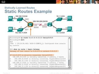 Presentation_ID 46© 2008 Cisco Systems, Inc. All rights reserved. Cisco Confidential
Statically Learned Routes
Static Rout...