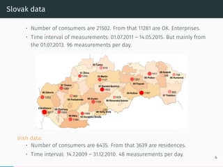 Slovak data
• Number of consumers are 21502. From that 11281 are OK. Enterprises.
• Time interval of measurements: 01.07.2...