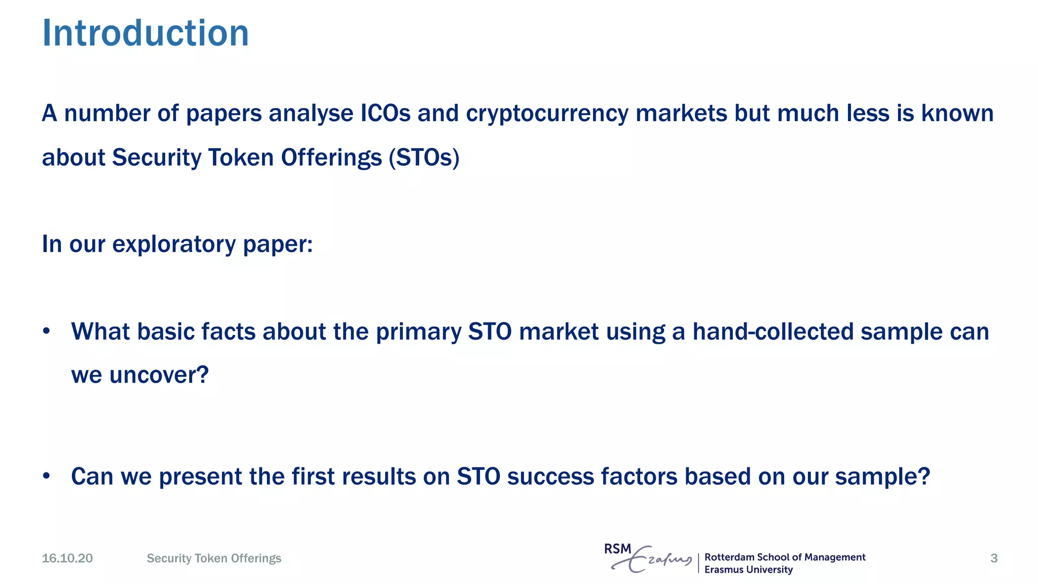 Security Token Offerings | PDF