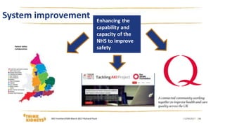 System improvement Enhancing the
capability and
capacity of the
NHS to improve
safetyPatient Safety
Collaboratives
11/04/2017 | 16AKI FrontiersRSM March 2017 Richard Fluck
 