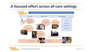 A focused effort across all care settings
11/04/2017 | 17AKI FrontiersRSM March 2017 Richard Fluck
 