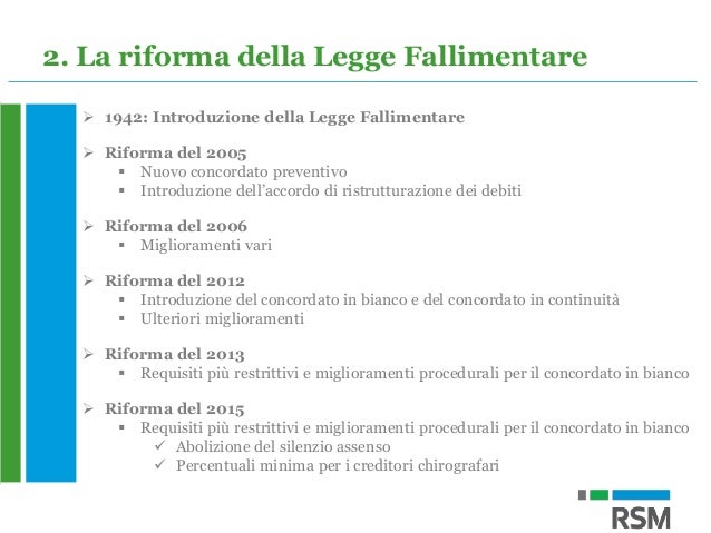 Trasformazione sas contabilità semplificata: Concordato ...