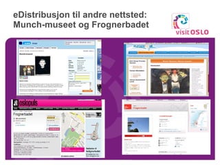 eDistribusjon til andre nettsted: Munch-museet og Frognerbadet  