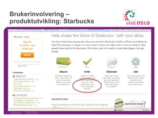 Brukerinvolvering – produktutvikling: Starbucks 