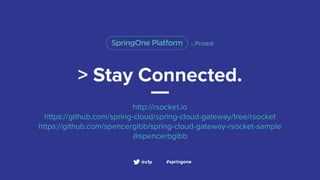 Welcome to the Reactive Revolution:RSocket and Spring Cloud Gateway ...