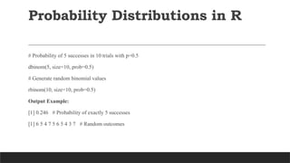 Dbinom R Studio HARNESSING R: STATISTICAL TECHNIQUES FOR DATA-DRIVEN ENTREPRENEURSHIP ...