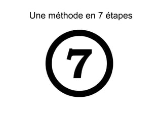 Une méthode en 7 étapes
 