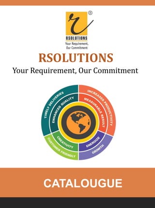 RSOLUTIONS
Your Requirement, Our Commitment
CATALOUGUE
 