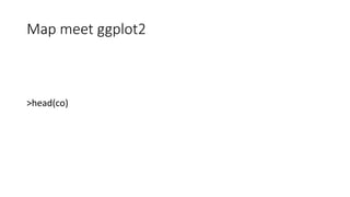 Map meet ggplot2
>head(co)
 