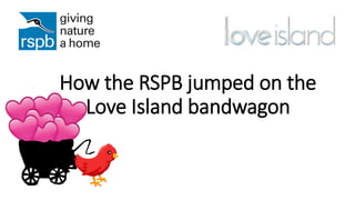 How the RSPB jumped on the
Love Island bandwagon
 