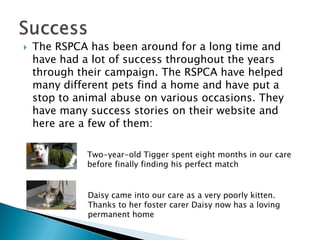 Facts About Rspca RSPCA | PPTX