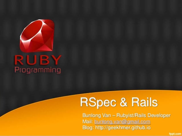 Ruby On Rails Testing With Rspec